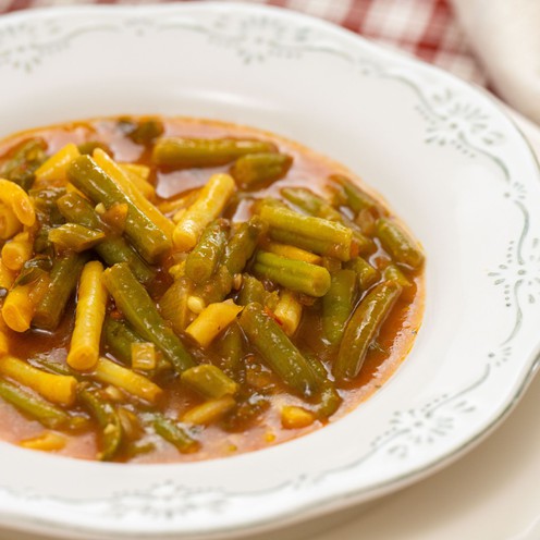 Green bean and veal stew for 2 persons (600 g)