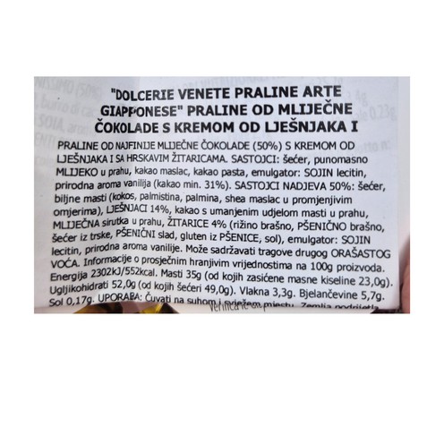 Pralines in a bowl Dolcerie Veneziane 100 g