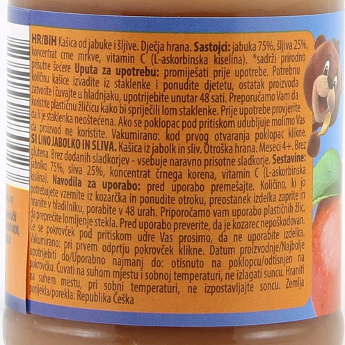 Lino apple and plum porridge 190 g