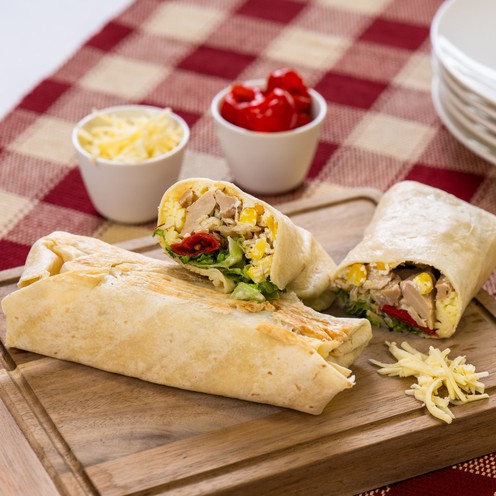 Vegan burrito with spicy chicken flavor (560 g, 2 pcs)