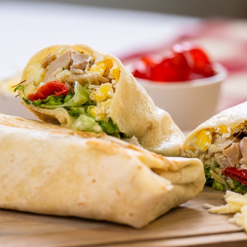 Vegan burrito with spicy chicken flavor (560 g, 2 pcs)