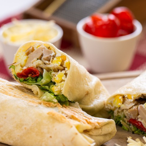 Vegan burrito with spicy chicken flavor (560 g, 2 pcs)